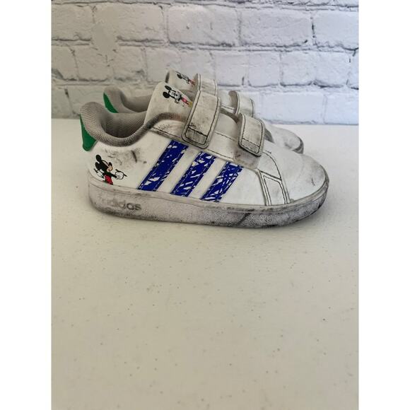 Adidas x Disney Toddler Mickey Mouse Grand Court Shoes Size 7K - Gently Used - Picture 6 of 14